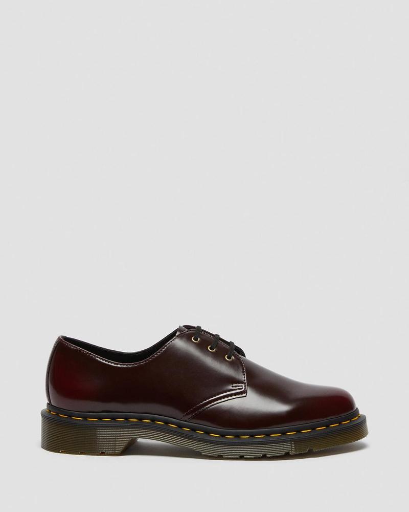 Zapatos Oxford Dr Martens Vegan 1461 Hombre Rosas Rojos | MX 19ZUT